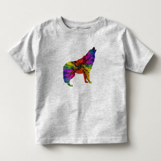 Pour Les Tous Petits Le loup d'hurlement badine le T-shirt