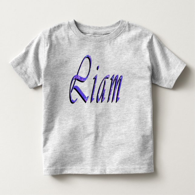 Pour Les Tous Petits Liam, Nom, Logo, Toddlers T-shirt gris (Devant)