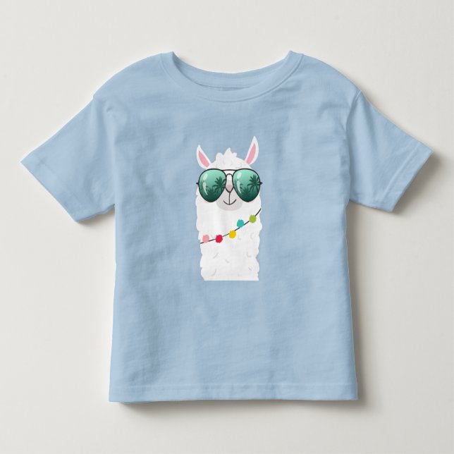 Pour Les Tous Petits Llama Rama fête d'anniversaire T-shirt fille Alpac (Devant)