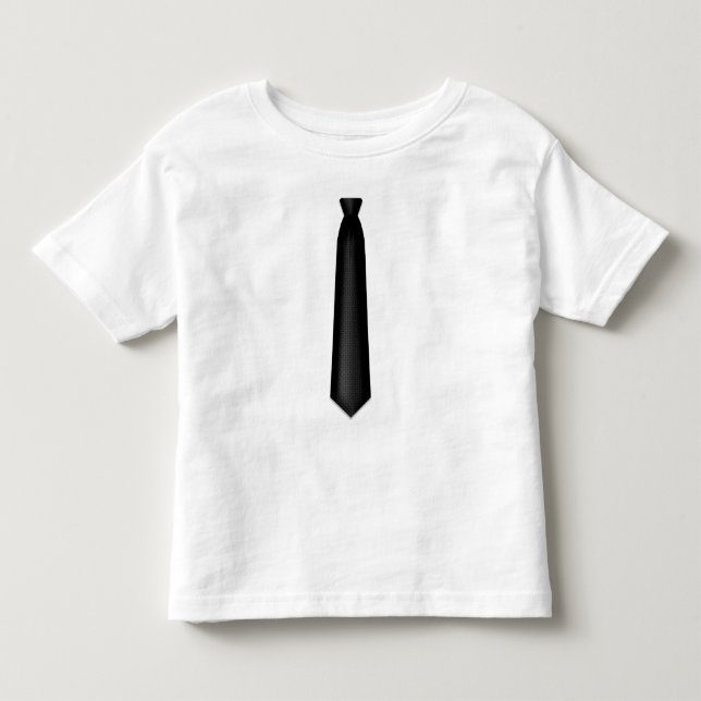 Pour Les Tous Petits Mon T-shirt de cravate noire (Devant)