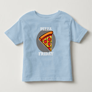 Pour Les Tous Petits Pizza Friday Design - Toddler Fine Jersey T-Shirt