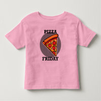 Pizza Friday Design - Toddler Fine Jersey T-Shirt