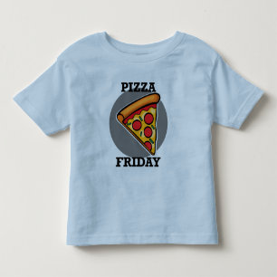 Pour Les Tous Petits Pizza Friday Design - Toddler Fine Jersey T-Shirt