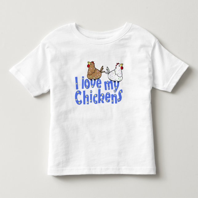 Pour Les Tous Petits Poulets d'amour - le T-shirt de l'enfant (Devant)