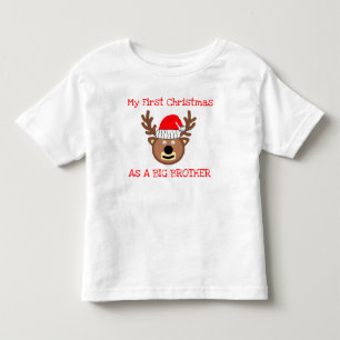 Pour Les Tous Petits Premier Noël En T-shirt Big Brother Toddler