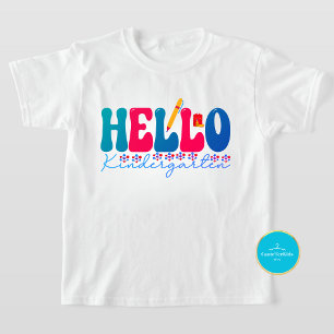 Pour Les Tous Petits Retour à l'école Tee Bonjour T-shirt jardin d'en