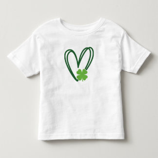 Pour Les Tous Petits St. Patrick's Day Heart Design T-shirt