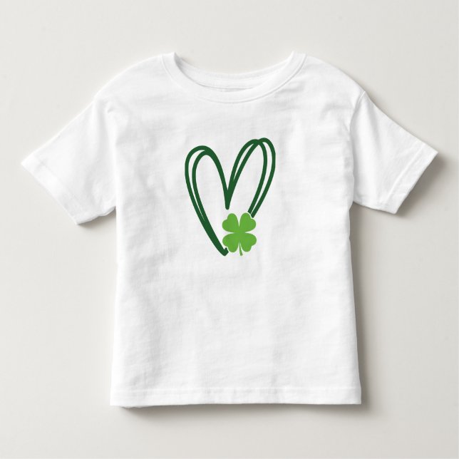 Pour Les Tous Petits St. Patrick's Day Heart Design T-shirt (Devant)