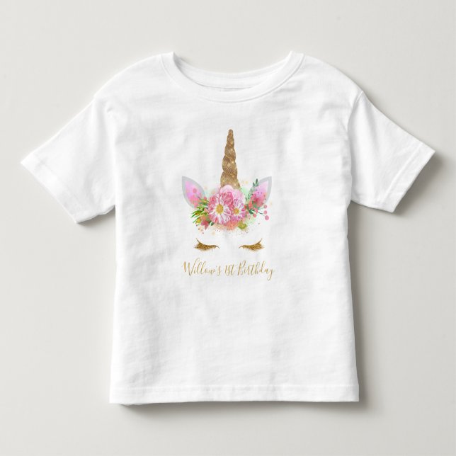 Pour Les Tous Petits T-Shirt à la pointe de la licorne (Devant)