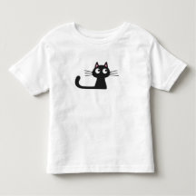 T-shirt avec un joli chat noir