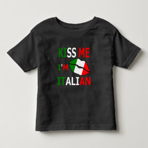 Pour Les Tous Petits T-Shirt Bébé 'Embrasse-Moi Je Suis Italien'