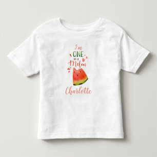 Pour Les Tous Petits T-shirt bébé pastèque Un dans un t-shirt fille mel