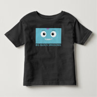 T-shirt bleu d'enfant en bas âge de bande