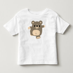 Pour Les Tous Petits T-shirt courant mignon d'enfants d'ours de bande