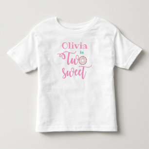 Pour Les Tous Petits T-Shirt d'anniversaire de Donut Deux T-Shirt doux