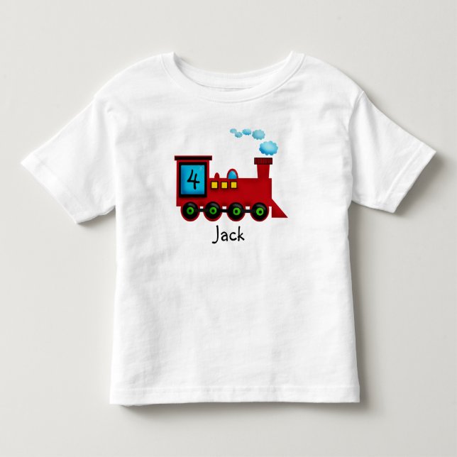 Pour Les Tous Petits T-shirt d'anniversaire du train ChooChoo (Devant)
