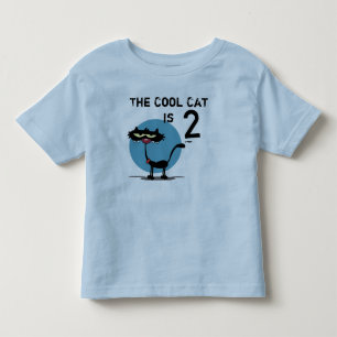Pour Les Tous Petits T-shirt d'anniversaire personnalisable Chat cool