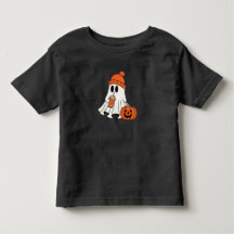 T-Shirt de Citrouille fantôme givré Sip Toddler