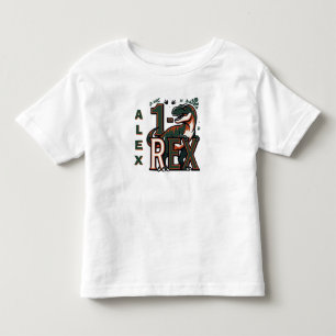 Pour Les Tous Petits T-shirt de fête d'anniversaire 1 Rex dinosaure