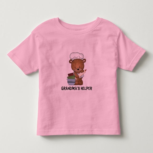 Pour Les Tous Petits T-shirt de l'aide de la grand-maman (Devant)