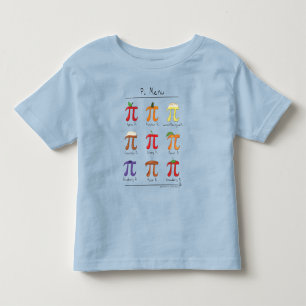 Pour Les Tous Petits T-shirt de l'enfant en bas âge des maths pi de