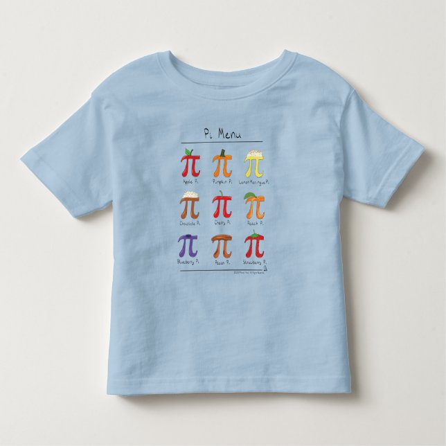Pour Les Tous Petits T-shirt de l'enfant en bas âge des maths pi de (Devant)