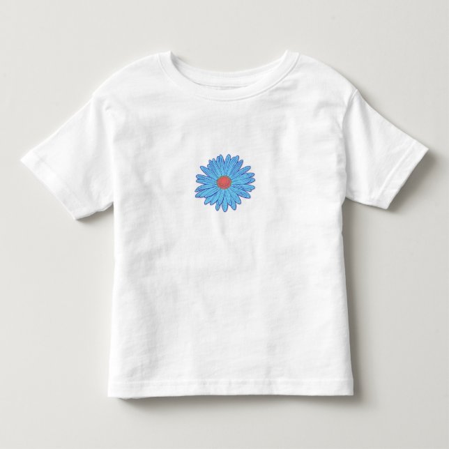 Pour Les Tous Petits T-shirt de marguerite bleue (Devant)