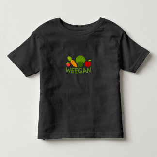 Pour Les Tous Petits T-shirt de Weegan d'enfant en bas âge - obscurité