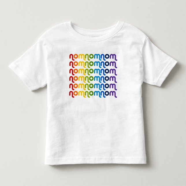 Pour Les Tous Petits T-shirt d'enfant en bas âge d'arc-en-ciel de (Devant)