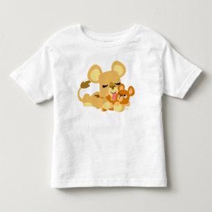 Pour Les Tous Petits T-shirt d'enfant en bas âge de Bath du lion de