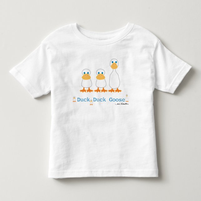 Pour Les Tous Petits T-shirt d'oie de canard de canard (Devant)