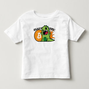 Pour Les Tous Petits T-shirt enfant Bitcoin Dino