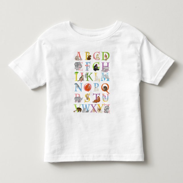 Pour Les Tous Petits T-shirt enfant de l'animal ABC (Devant)