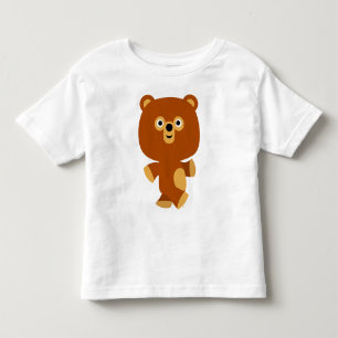Pour Les Tous Petits T-shirt Enfants à l'ours de caricature assertive m