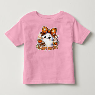 Pour Les Tous Petits T-shirt fantôme Halloween mignon effrayant doux