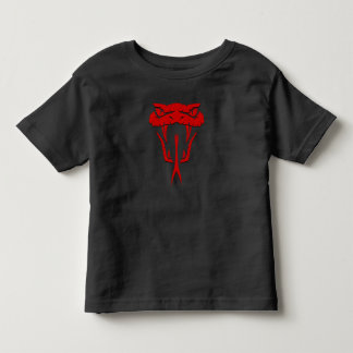 Pour Les Tous Petits T-shirt Fierce Red Snake Face Toddler Fine Jersey