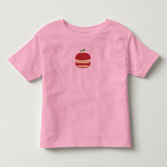 Pour Les Tous Petits T-shirt fille de la pomme douce (Devant)