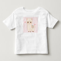 T-shirt Kawaii Chibi Mignon Alpaca Lama