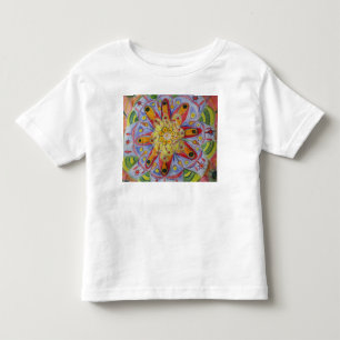 Pour Les Tous Petits T-shirt Mandala Dessin Fleur Toddler Fine Jersey