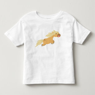 Pour Les Tous Petits T-shirt mignon d'enfants de poney de palomino de