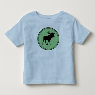 Pour Les Tous Petits T-shirt Moose Silhouette Wilderness