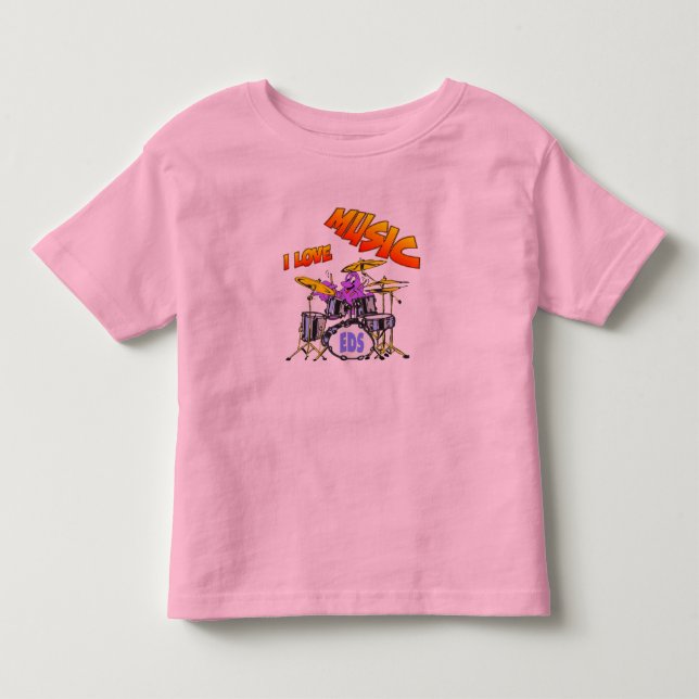 Pour Les Tous Petits T-shirt Musique Octopus Toddler (Devant)