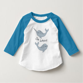 Pour Les Tous Petits T-shirt Narwhal Oh Whale Toddler