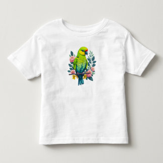 Pour Les Tous Petits t-shirt perroquet vert