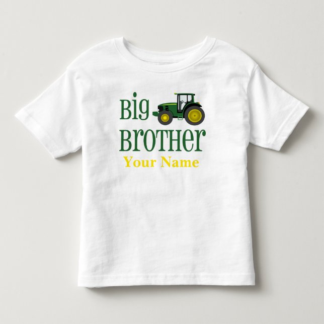 Pour Les Tous Petits T-shirt personnalisé Big Brother Tractor (Devant)