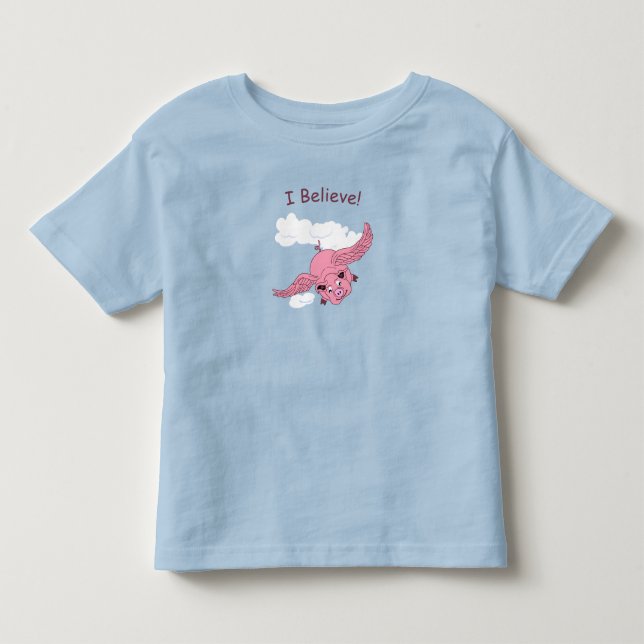 Pour Les Tous Petits T-shirt Pig volant (Devant)