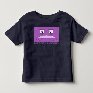 Pour Les Tous Petits T-shirt pourpre d'enfant en bas âge de Dah de