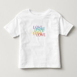 Pour Les Tous Petits T-shirt RAINBOW LOVE Toddler