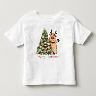 Pour Les Tous Petits T-shirt rennes de Noël
