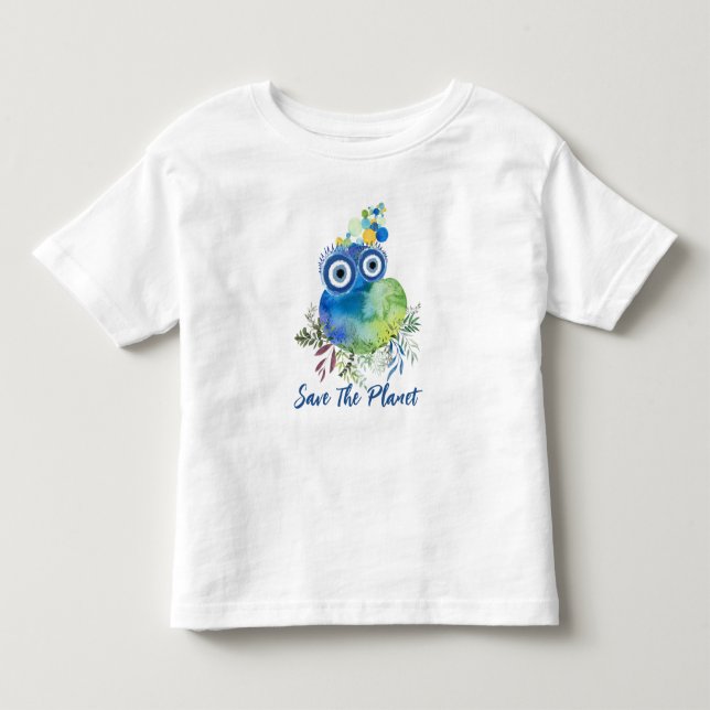 Pour Les Tous Petits T-Shirt Sauvez La Planète (Devant)